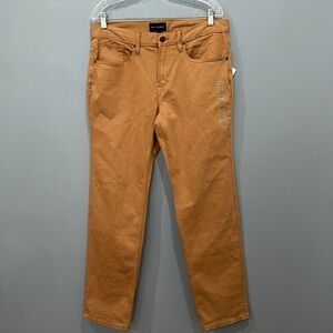 Free Assembly Men's Mid Rise Modern Straight Compact Twill Jeans